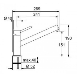 Bateria Franke FG 3600 chrom